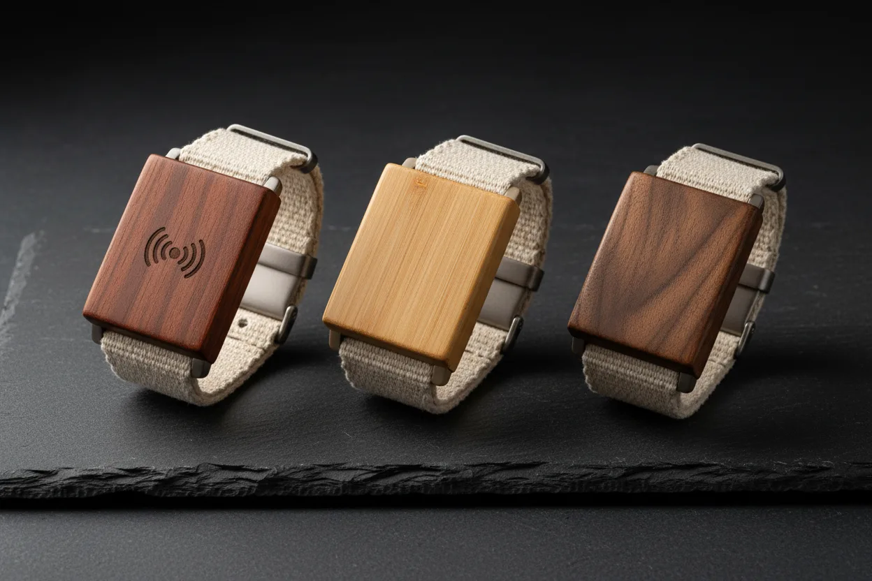 Eco-friendly wooden RFID wristband